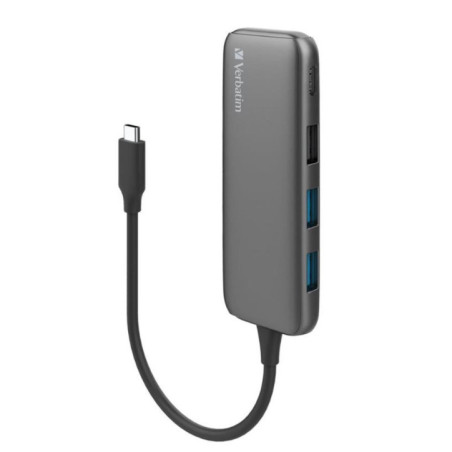 USB-C HUB WITH USB3 1X USB C PORT -GREY
