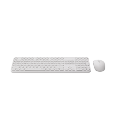RAPOO X260S Wireless Optical Mouse & Keyboard Black - 2.4G Connection, 10M Range, Spill-Resistant, Retro Style Round Key Cap, 10