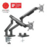 Brateck Dual Monitor Premium Slim Aluminum Spring-Assisted Monitor Arm - 17in~32in