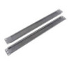LDR 1U 19' Cable Management Brush Rail (Brush Panel) - Black Metal Construction