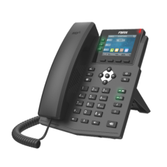 Fanvil X3U Pro Enterprise IP Phone - 2.8' Colour Screen, 3 Lines, No DSS Buttons, Dual Gigabit NIC, HD Audio Quality, 6 SIP Line