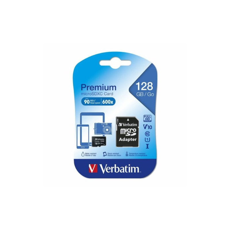 VERBATIM MICRO SDXC 128GB UHS-I CLASS 10