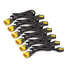 APC POWER CORD KIT (6 PACK), C13 TO C14, 1.2M, (BLACK) - 2YR