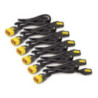 APC POWER CORD KIT (6 PACK), C13 TO C14, 1.2M, (BLACK) - 2YR