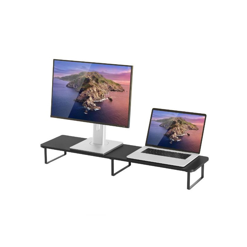 mbeatÂ® activiva Black Dual Monitor Riser Dimensions:1000mm Ã 260mm Ã 122mm Fit Screen Size:13'~32' Package Weight:3.5kg