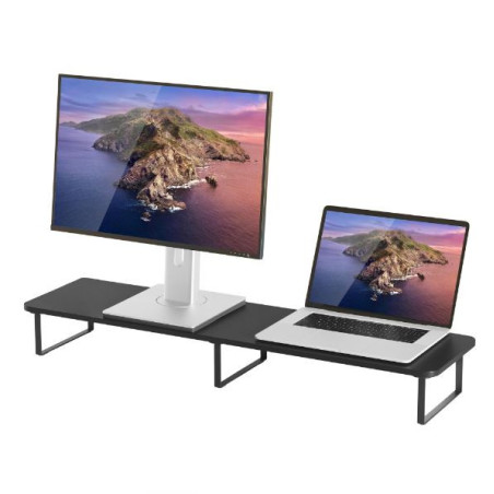 mbeatÂ® activiva Black Dual Monitor Riser Dimensions:1000mm Ã 260mm Ã 122mm Fit Screen Size:13'~32' Package Weight:3.5kg