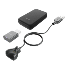 Yealink Portable Accessory Kit for WH63/67, Carry Case, Charging Cable, WDD60 DECT Dongle, Make DECT Headset Your Hybrid Work Bo