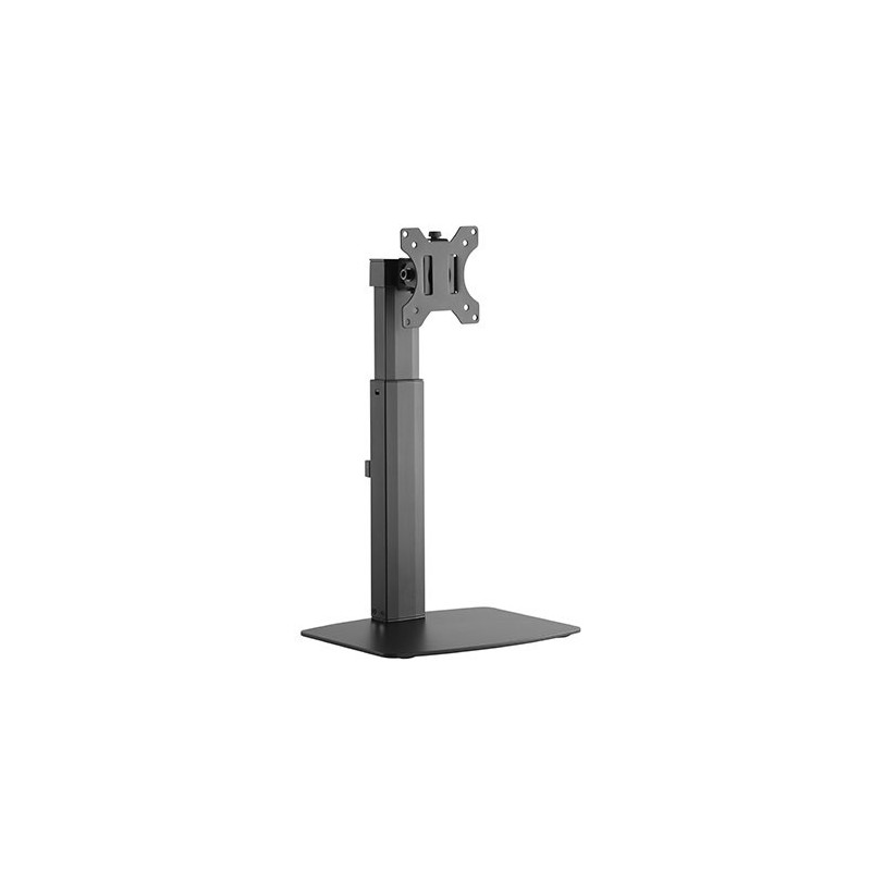 Brateck Single Free Standing Screen Pneumatic Vertical Lift Monitor Stand Fit Most 17'-32' Flat and Curved Monitors Up to 7 kg V