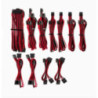 For Corsair PSU - RED/BLACK Premium Individually Sleeved DC Cable Pro Kit, Type 4 (Generation 4)(LS)