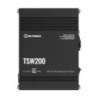 Teltonika TSW200 Industrial PoE+ Ethernet Switch, 2x SFP Ports, 8x PoE+ Ports with speeds up to 1000 Mbps, Power Up to 240 W, PS