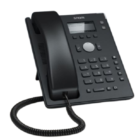 SNOM D120 2 Line IP Phone, Entry-level, 132 x 64px display with backlight, POE, Wall mountable