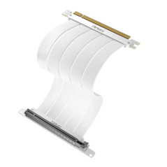 (LS)Antec PCIE-4.0 Riser Cable (200mm) White, Up to RTX4090 / 7900XT. High End Gold Plated and Shielded six Layer PCB. FPS lossl
