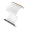 (LS)Antec PCIE-4.0 Riser Cable (200mm) White, Up to RTX4090 / 7900XT. High End Gold Plated and Shielded six Layer PCB. FPS lossl