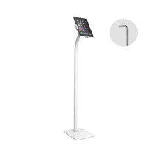 Brateck Universal Anti-Theft tablet floor stand compatible with most 7.9'-11' Tablets-White 220x300x1238mm Anti-Theft Locking Sc