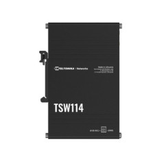 Teltonika TSW114 Gigabit DIN Rail Ethernet Switch,Easy Mounting, 5x Gigabit Ethernet Ports with speeds of up to 1000 Mbps, PSU e