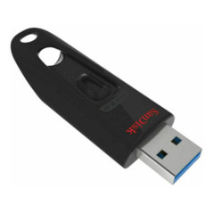 SanDisk Ultra USB 3.0 Flash Drive - Cz48 128GB - USB3.0 - Black - Stylish Sleek Design - 5Y