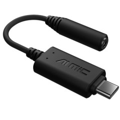 ASUS AI Noise-Cancelling Mic Adapter USB-C 3.0mm, Enhance Micro Performance, Compact, Portable, Gaming, VoIP, PC, MAC, Mobile, N