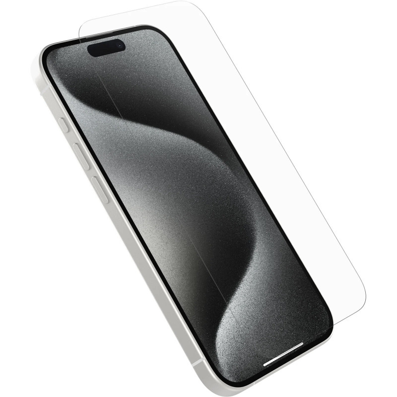OtterBox Premium Glass Antimicrobial Apple iPhone 15 Pro Max (6.7') Screen Protector Clear - (77-93960), DROP+ 3ft Protection,2 