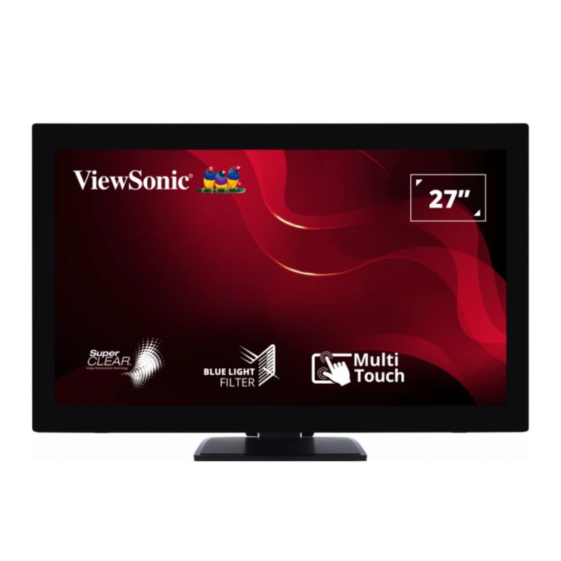 ViewSonic 27' TD2760 10-point Touch Screen, RS232 Serial Port, Advance Ergonomic Tilt or flat. Supports Winodws, Chrom, Linux, A
