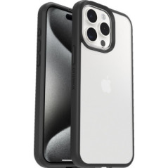 React IP15 Pro Max Blk Crystal clear/blk