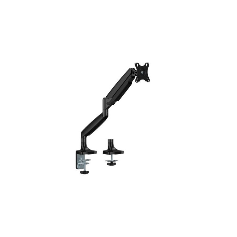 Brateck LDT82-C012 SINGLE SCREEN HEAVY-DUTY GAS SPRING MONITOR ARM For most 17'~45' Monitors, Matte Black(New)