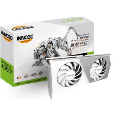 INNO3D nVidia GeForce RTX 4060 Ti 8GB TWIN X2 OC White GPU 8GB GDDR6, 2565MHz Boost Clock, RAM 18Gbps, 3xDP, 1xHDMI, 250x118x 42