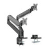 Brateck Dual Arm Full Extension Gas Spring Monitor Mount - 17in-35in