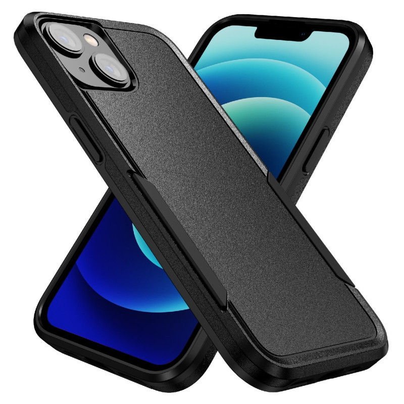 Phonix Apple iPhone 14 Plus Armor Light Case Black - Two Tough Layers, Port Covers, No Slip Grippy Edges, Durable, Rugged, Sleek