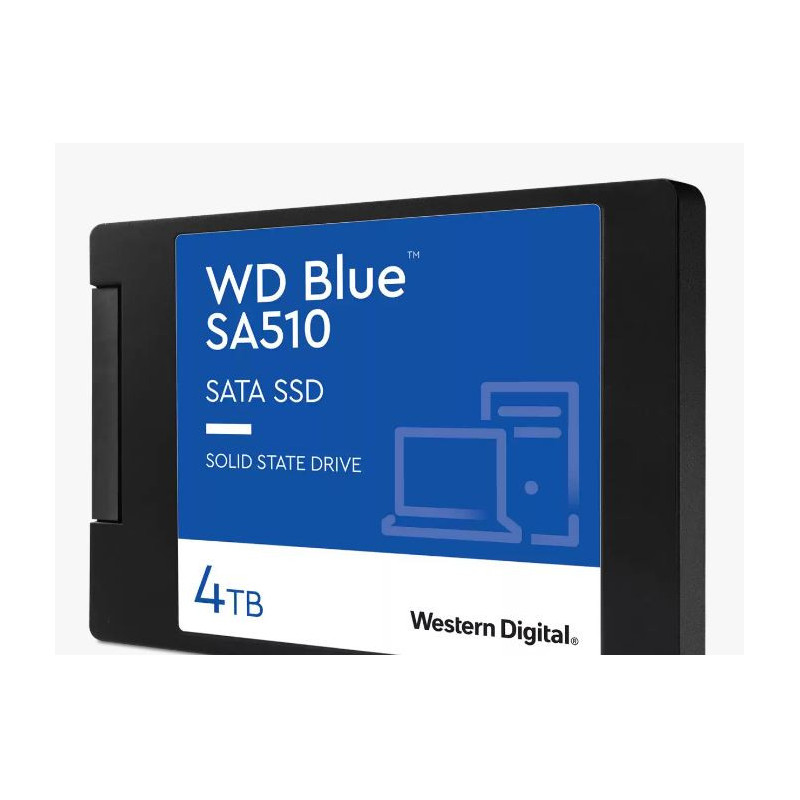 Western Digital WD Blue 4TB 2.5' SATA SSD 560R/530W MB/s 95K/82K IOPS 600TBW 1.75M hrs MTBF 3D NAND 7mm 5yrs Wty