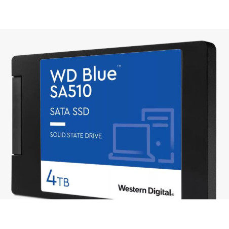 Western Digital WD Blue 4TB 2.5' SATA SSD 560R/530W MB/s 95K/82K IOPS 600TBW 1.75M hrs MTBF 3D NAND 7mm 5yrs Wty