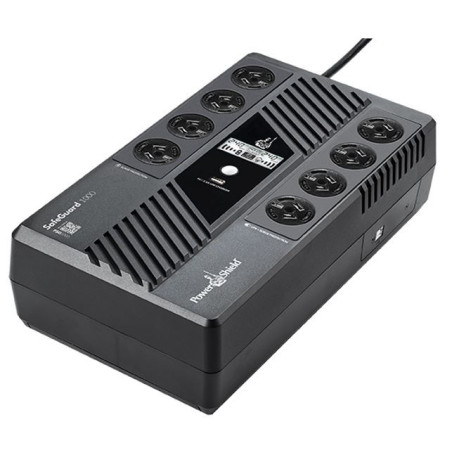 POWERSHIELD SAFEGUARD UPS, 1000VA, 600W, LCD, USB, AU OUTLET(8), 2YR