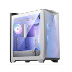 MSI MPG GUNGNIR 300R AIRFLOW WHITE Mid-Tower Case, Supports ATX / M-ATX / Mini ITX, 2x USB 3.2, 1x USB-C, 1x HD Audio, 1x Mic, A