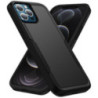 Phonix Apple iPhone 12 Pro Max Armor Light Case Black - Two Tough Layers, Port Covers, No Slip Grippy Edges, Durable, Rugged, Sl