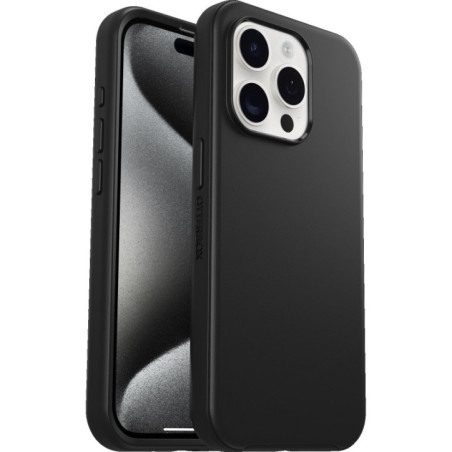 OtterBox Symmetry Apple iPhone 15 Pro (6.1') Case Black - (77-92622), Antimicrobial, DROP+ 3X Military Standard, Ultra-Sleek,7 Y