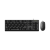 RAPOO X130pro - Wired Keyboard and Mice Combo Black with Spill Resistant / 1000dpi Optical Business and Office choice. Full Size