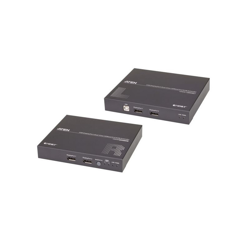 ATEN USB DISPLAYPORT DUAL VIEW HDBASET 2.0 KVM EXTENDER (4K @100 M)