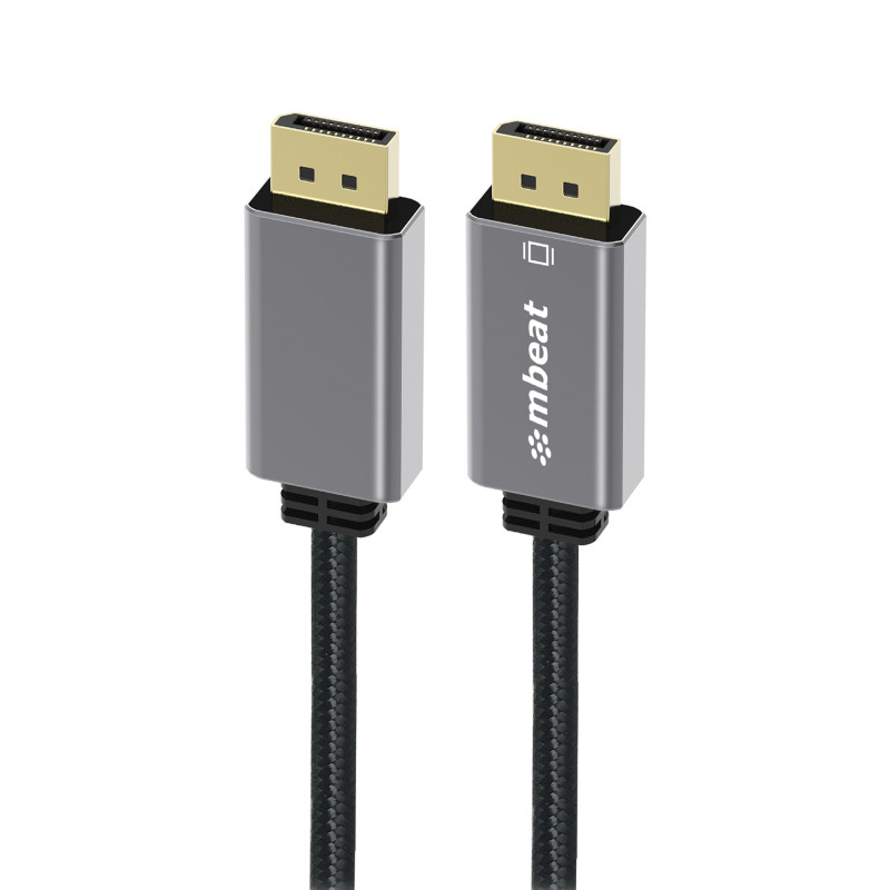 mbeatÂ® Tough Link 1.8m Display Port Cable v1.4 - Connects Computer, Laptop to HDTV, Monitor, Gaming Console, Supports 8K@60Hz (