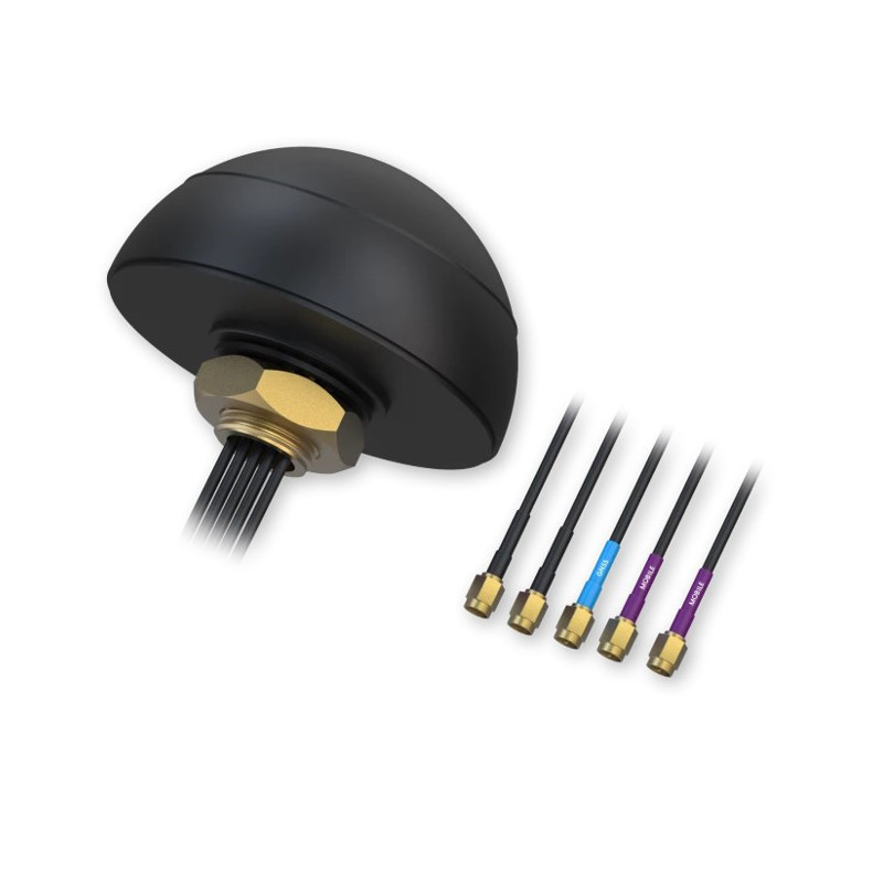 Teltonika Combo MIMO Mobile/GNSS/WiFi Flush Mount Mobile Antenna for Vehicle/Cabinet - For use with RUT955, RUTX09, RUTX11 - For