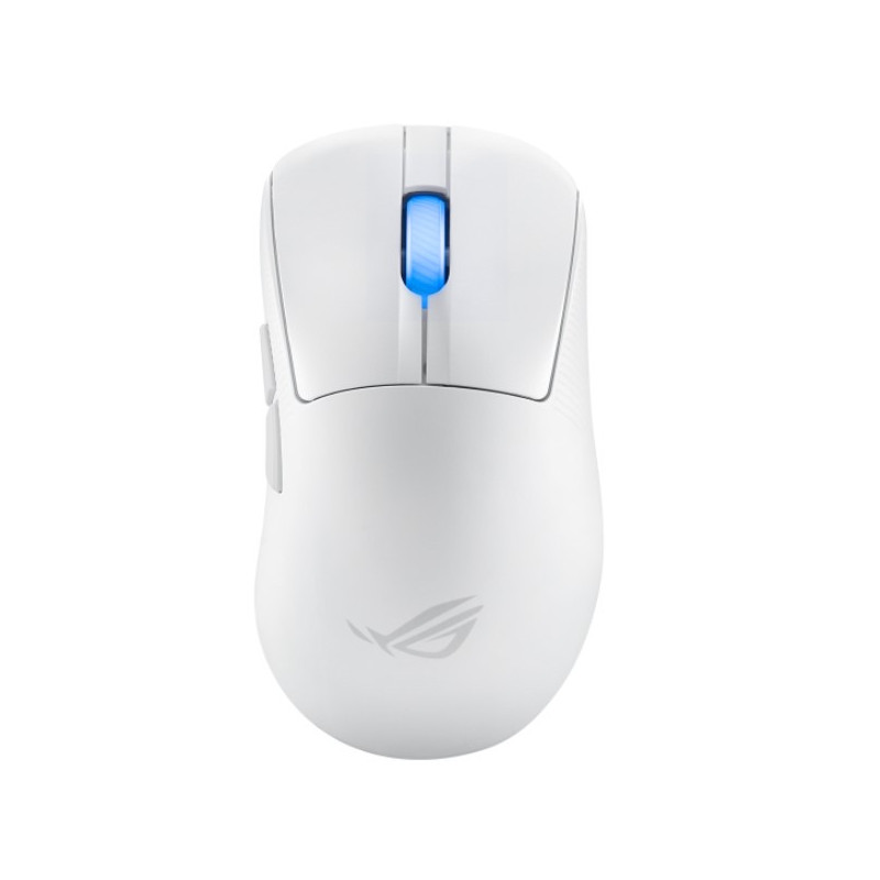 ASUS ROG KERIS II Ace Wireless Ergonomic Lightweight Gaming Mouse, 42,000-dpi ROG AimPoint Pro Optical Sensor (Moonlight White)