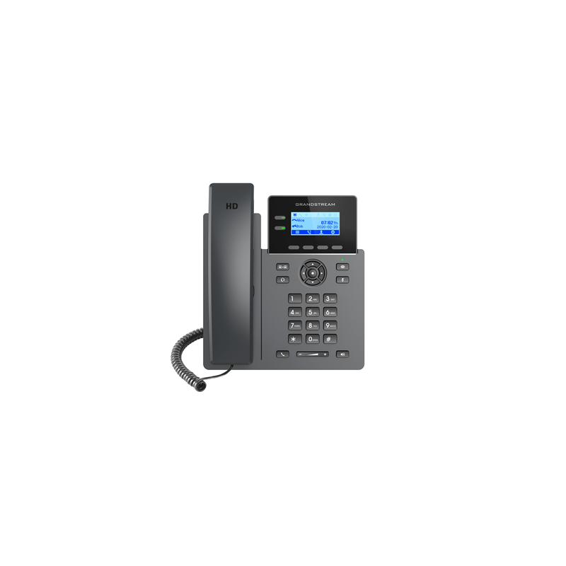 Grandstream GRP2602W Carrier Grade 2 Line IP Phone, 2 SIP Accounts, 2.2' LCD, 132x48 Screen, HD Audio, Wi-Fi, 5 way Conference, 