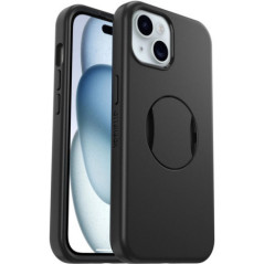 OtterBox OtterGrip Symmetry MagSafe Apple iPhone 16e / iPhone 15 / iPhone 14 / iPhone 13 (6.1') Case Black - (77-93189), 7 Years
