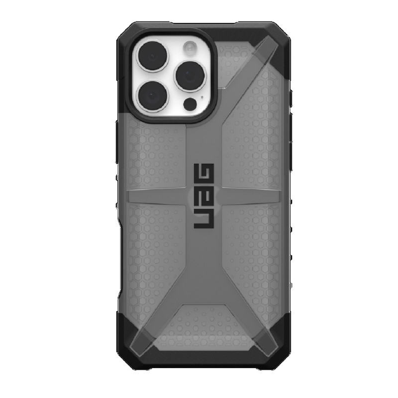 UAG Plasma Apple iPhone 16 Pro Max (6.9') Rugged Case - Ash (114478113131), 16ft. Drop Protection (4.8M), Raised Screen Surround