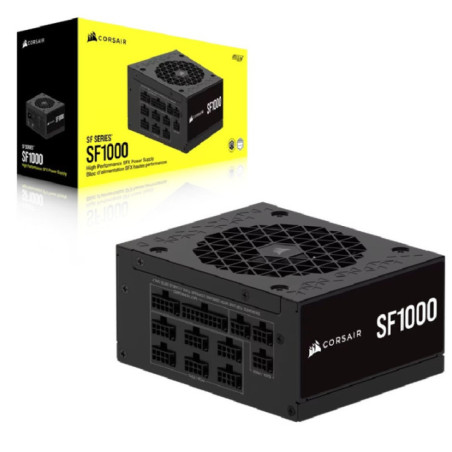 Corsair SF Series SF1000 Fully Modular 80 PLUS Platinum SFX Power Supply (AU) â 1000W, 92mm FDB, 4ÃPCIe, 8ÃSATA, 2ÃEPS, Typ