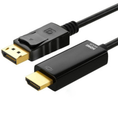 Astrotek 1m DisplayPort DP to HDMI Cable Converter Adapter - Male to Male 4K Resolution For Laptop PC to Monitor Projector HDTV 