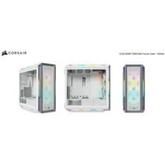 Corsair iCUE 5000T RGB ATX Mid-Tower Case, USB Type-C, 160 RGB LED, Rapid Route, Maximum Cooling, Tool Free Hinged Side Panels, 