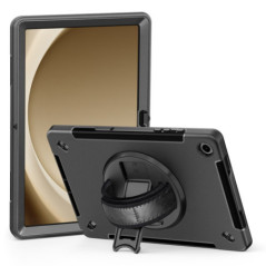 USP Rugged Samsung Galaxy Tab A9+ (11') Case Black - Built-in-Kickstand, Adjustable Hand Strap, Shoulder Strap, DropProof, Shock