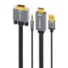 mbeatÂ® Tough Link 1.8m HDMI to VGA Cable with USB Power & 3.5mm Audio Up to 1080p@60Hz (1920Ã1080) HDMI (Male)Ã1; USB-A (Conn