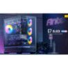 Antec C7-ARGB ATX,E-ATX Panoramic 270 View, USB-C, 4x ARGB PWM Fans. Side Radiator RTX 5090, 7900x, Back Connect MBs, Flip Door,