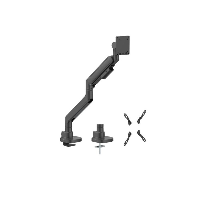 Brateck LDT87-C012-B TITAN HEAVY-DUTY GAS SPRING MONITOR ARM BLACK, Fit Screen Size: 24'-57' Up to 27 KG (LS)