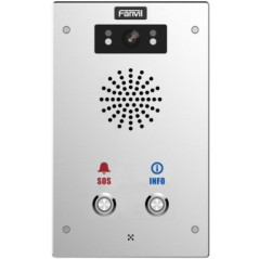 Fanvil I16SV02P Outdoor Video SIP Intercom Water & dust proof SIP Intercom IP65 (2 button), Built-in HD camera, HD voice, built-